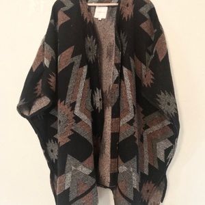 Aztec Draped Coat